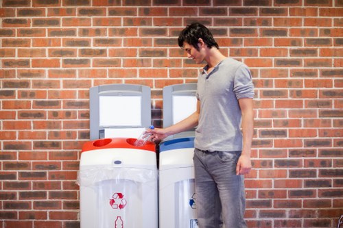 Professional waste clearance team managing builders waste