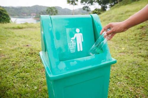 Various types of builders waste materials